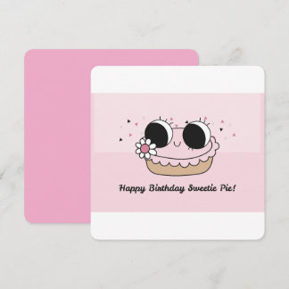 Cute birthday pie card