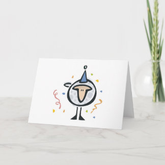 cute birthday sheep card