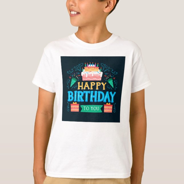 "Cute Birthday T-Shirt for Kids – Celebrate Your S (Front)