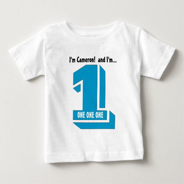 Cute Birthday Tee for One Year Old Ver 16 (Front)