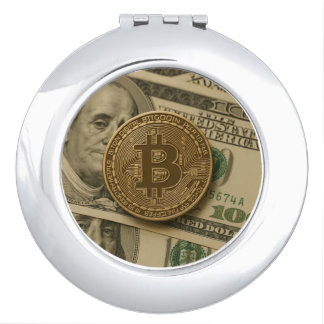Cute Bitcoin compact mirror