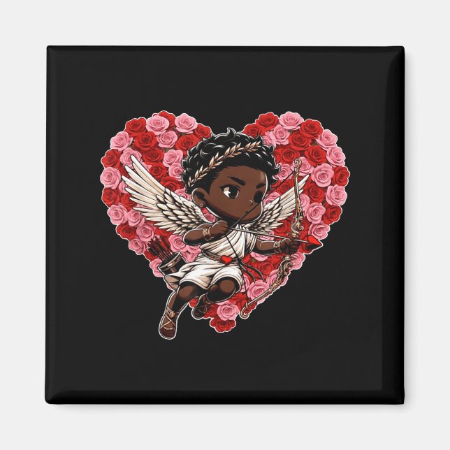 Cute Black African American Cud Shirt Decor Boys G Magnet (Front)