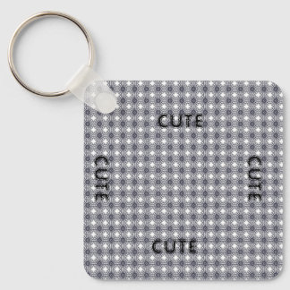 CUTE_ BLACK AND DARK GRAY  KEYCHAIN