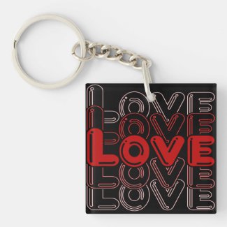 Cute Black And Red Love Minimalist