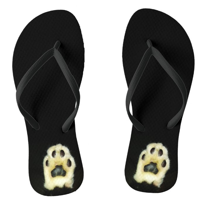 cute black flip flops