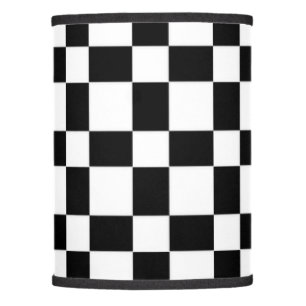 Cute Black and White Checkerboard Pattern Lamp Shade