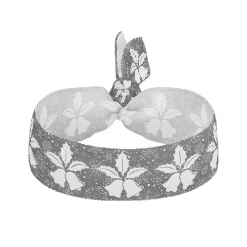 Cute Black And White Christmas Bells Ornament Elastic Hair Tie