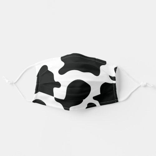 Cute Black and White Cow Pattern Print Adult Cloth Face Mask