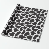 Cow Print Black and White Wrapping Paper