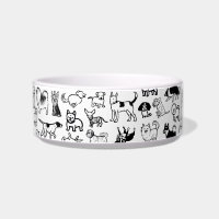Cute Black and White Dog Drawings Pet