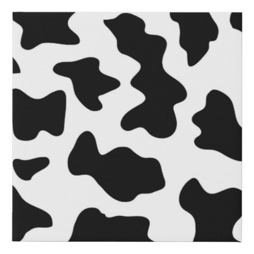 cute  black and white farm dairy cow print