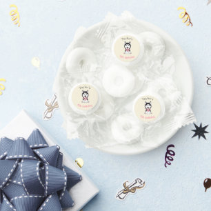 Cute black and white husky dog life saver® mints