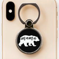 Cute Black and White Mama Bear