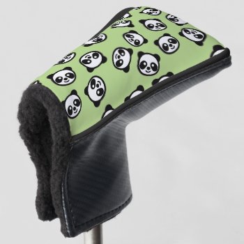Cute Black And White Panda Cartoon Pattern Golf Head Cover by Tissling at Zazzle