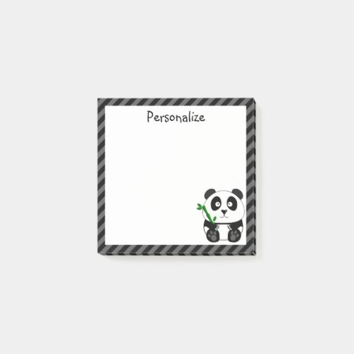 Cute Black And White Panda Post_it Notes