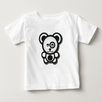 Cute Black And White Panda T-shirt by nyxxie at Zazzle