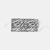 Cute Black And White Zebra Print Adult Cloth Face Mask (Front, Folded)