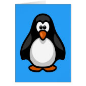 Cute black animated little penguin (Front)