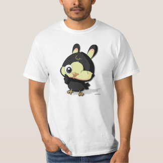 Cute Black Bird Funny Cartoon Character T-shirt