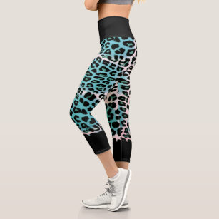 Women's Black Leopard Print Leggings