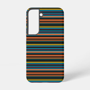 Cute black blue stripes samsung galaxy s22 case