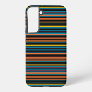 Cute black blue stripes samsung galaxy s22+ case