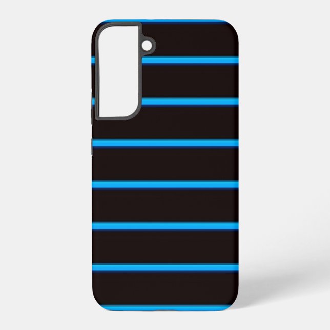 Cute black bluesky stripes samsung galaxy case (Back)