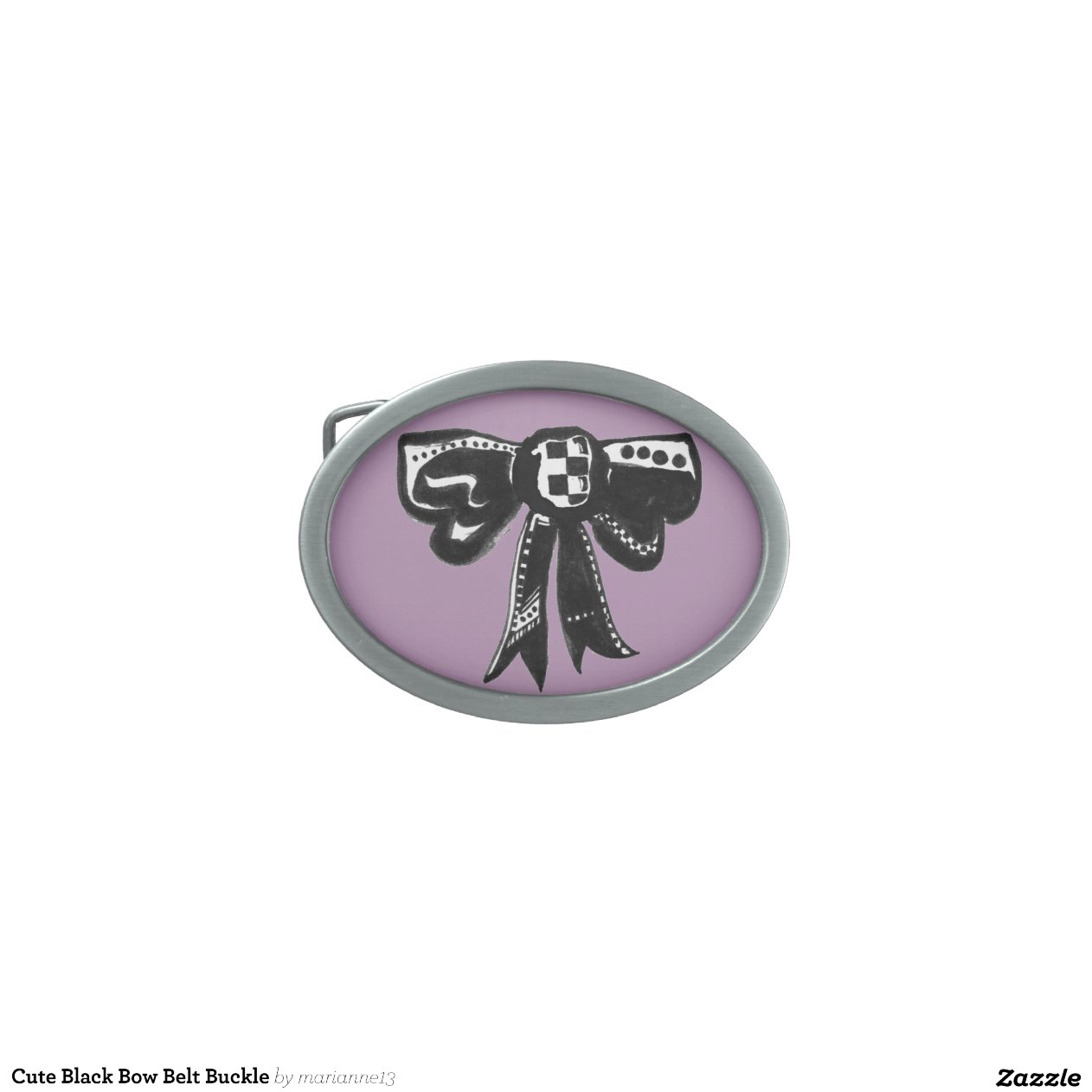 Cute Black Bow Belt Buckle | Zazzle