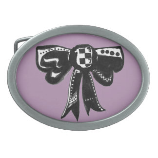 Cute Black Bow Belt Buckle