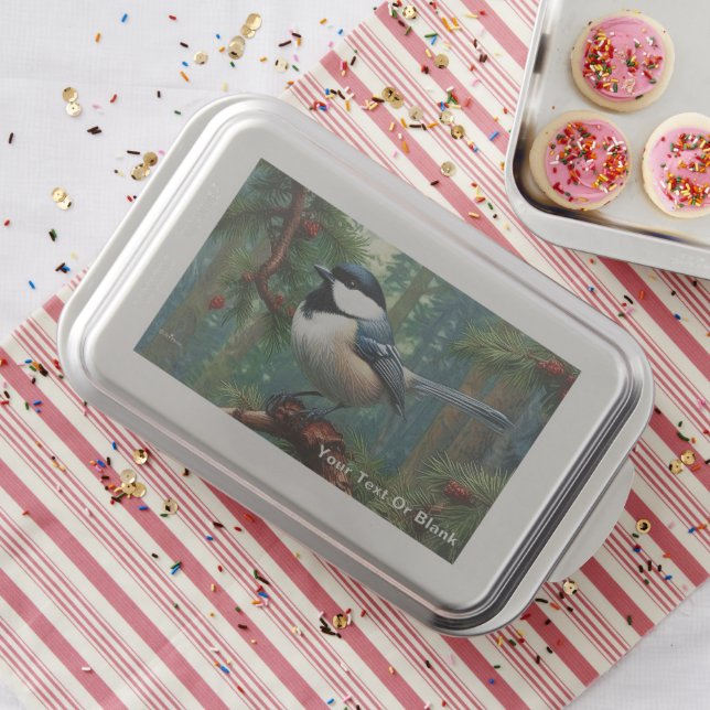 Cute Black-Capped Chickadee Cake Pan (In Situ)