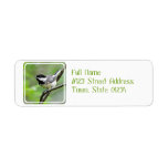 Cute Black Capped Chickadee Label