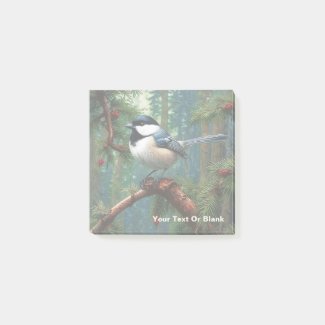 Cute Black-Capped Chickadee