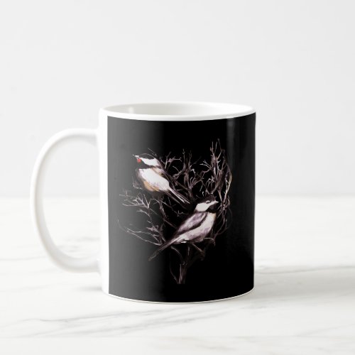 Cute Black Capped Chickadees In Branches Coffee Mug
