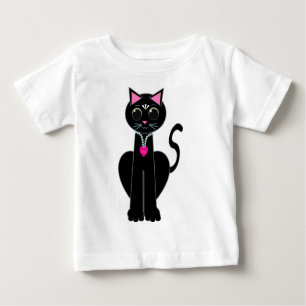 Cute black cat baby T-Shirt