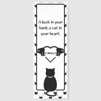 Cute Black Cat Bookmark