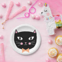 Cute Black Cat Bow Tie Halloween Birthday