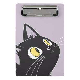 Cute Black Cat Cartoon – Kids Clipboard