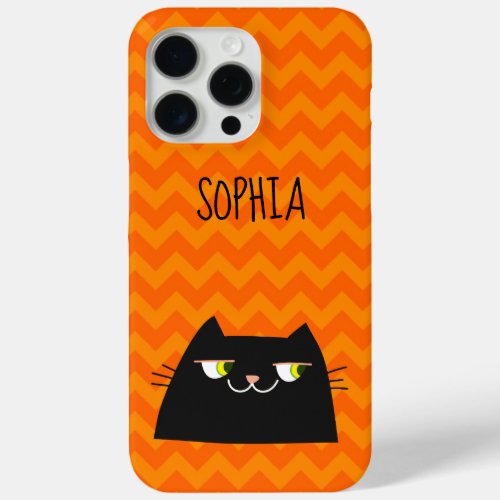 Cute Black Cat  iPhone 15 Pro Max Case