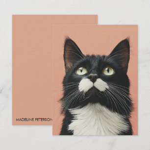 Cute Black Cat Cat Lover Note Card
