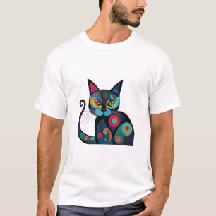 cute black cat design T-Shirt