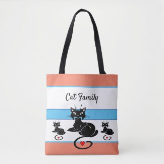 Cat Family Loves Black Cats Gifts