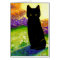 Cute Black Cat Flowers Funny Creationarts