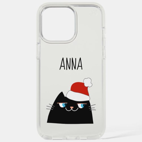 Cute Black Cat Funny Christmas iPhone 15 Pro Max Case