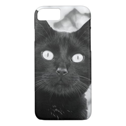 Cute Black Cat Girly iPhone 87 Case