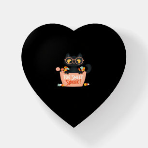 Cute Black Cat Halloween Candy Too Sweet Spook – P Paperweight