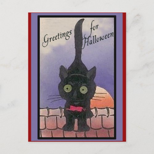 Cute Black Cat Halloween Cards