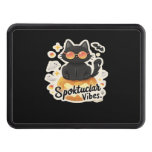 Cute Black Cat Halloween Pumpkin Oversized T-Shirt Hitch Cover