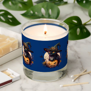 Cute Black Cat Halloween Scented Candle