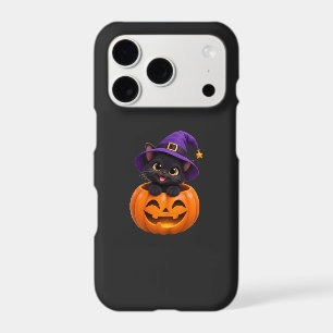 Cute Black Cat Halloween Witch Pumpkin Sticker She iPhone 17 Pro Case