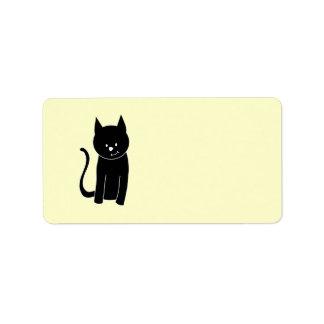 Black Cat Shipping, Address, & Return Address Labels | Zazzle